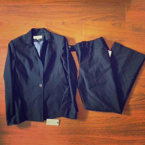 calvin klein petite suits